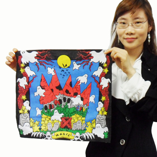 Haunted Handkerchief with Jar / Spookzakdoek met potje (4843)