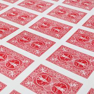 Bicycle Poker Cards Uncut Sheets Red (5064)