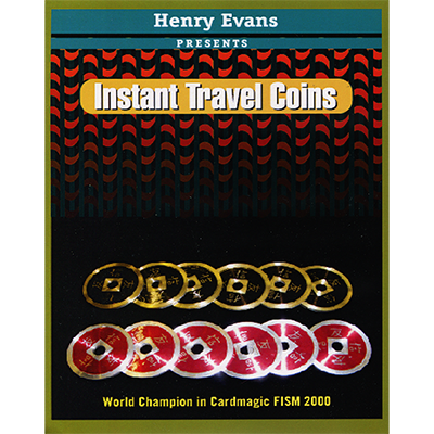 Instant Travel Coins DVD and Gimmicks by Henry Evans (4053)