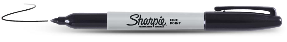 Sharpie Permanent Zwart (1122)